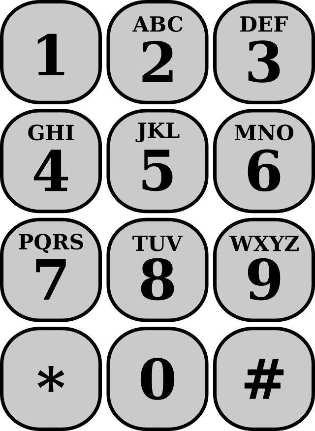 keypad on phone. Here#39;s a pic of a phone
